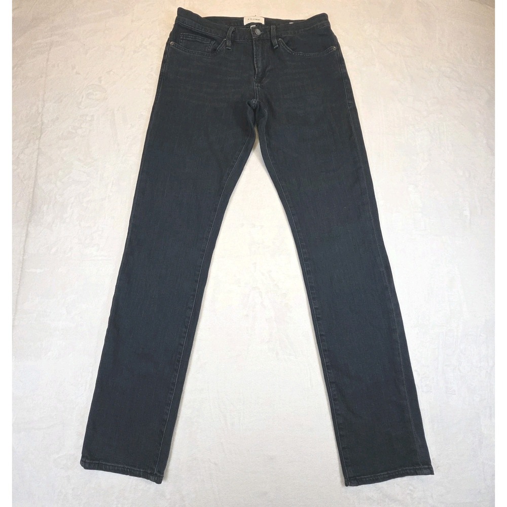 FRAME L'homme‎ Slim Fit Jeans Men's Size 30 X 33 Dark Wash Organic Cotton Blend